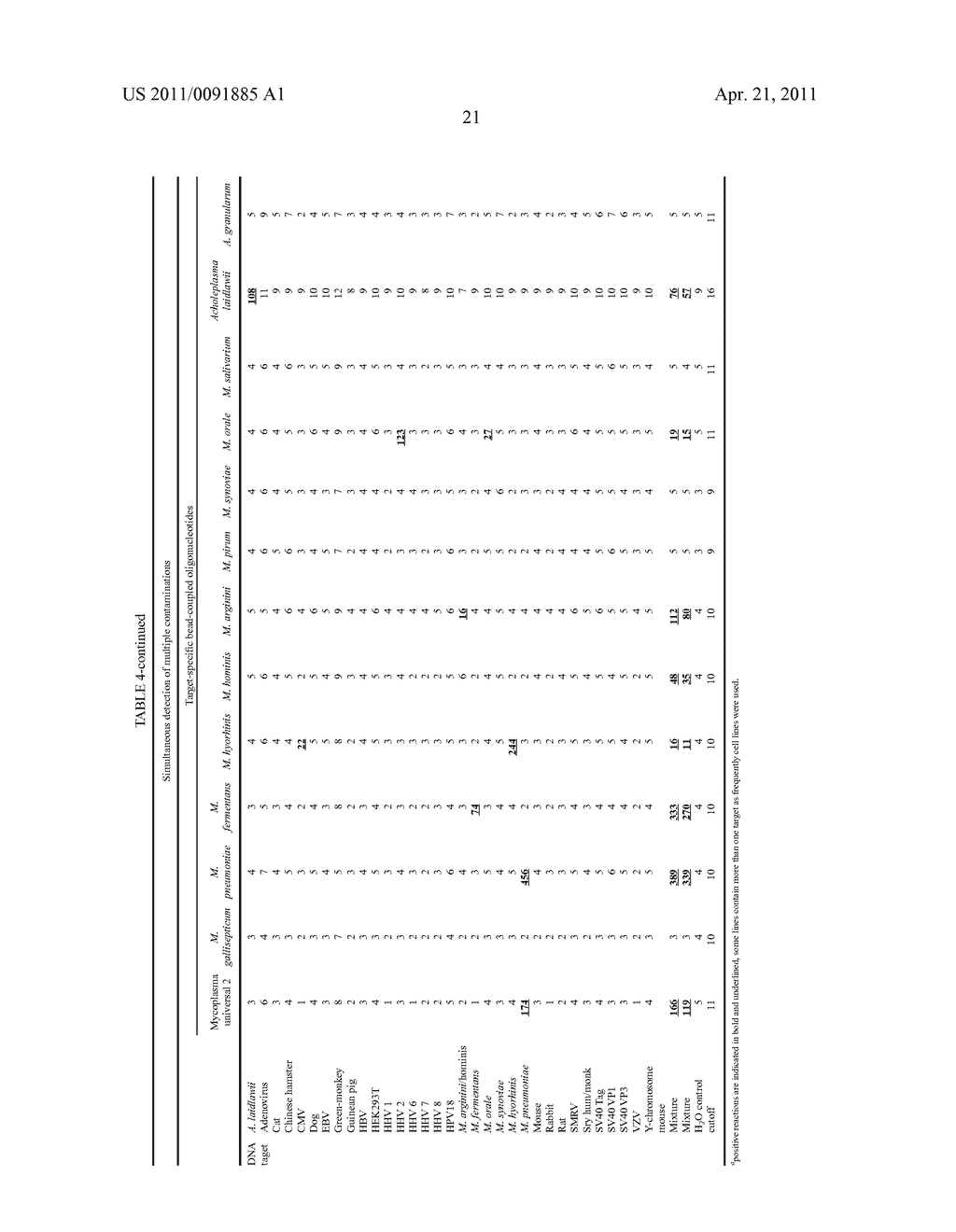 COMPOSITION COMPRISING AN OLIGONUCLEOTIDE MIXTURE FOR THE DETECTION OF CONTAMINATIONS IN CELL CULTURES - diagram, schematic, and image 22