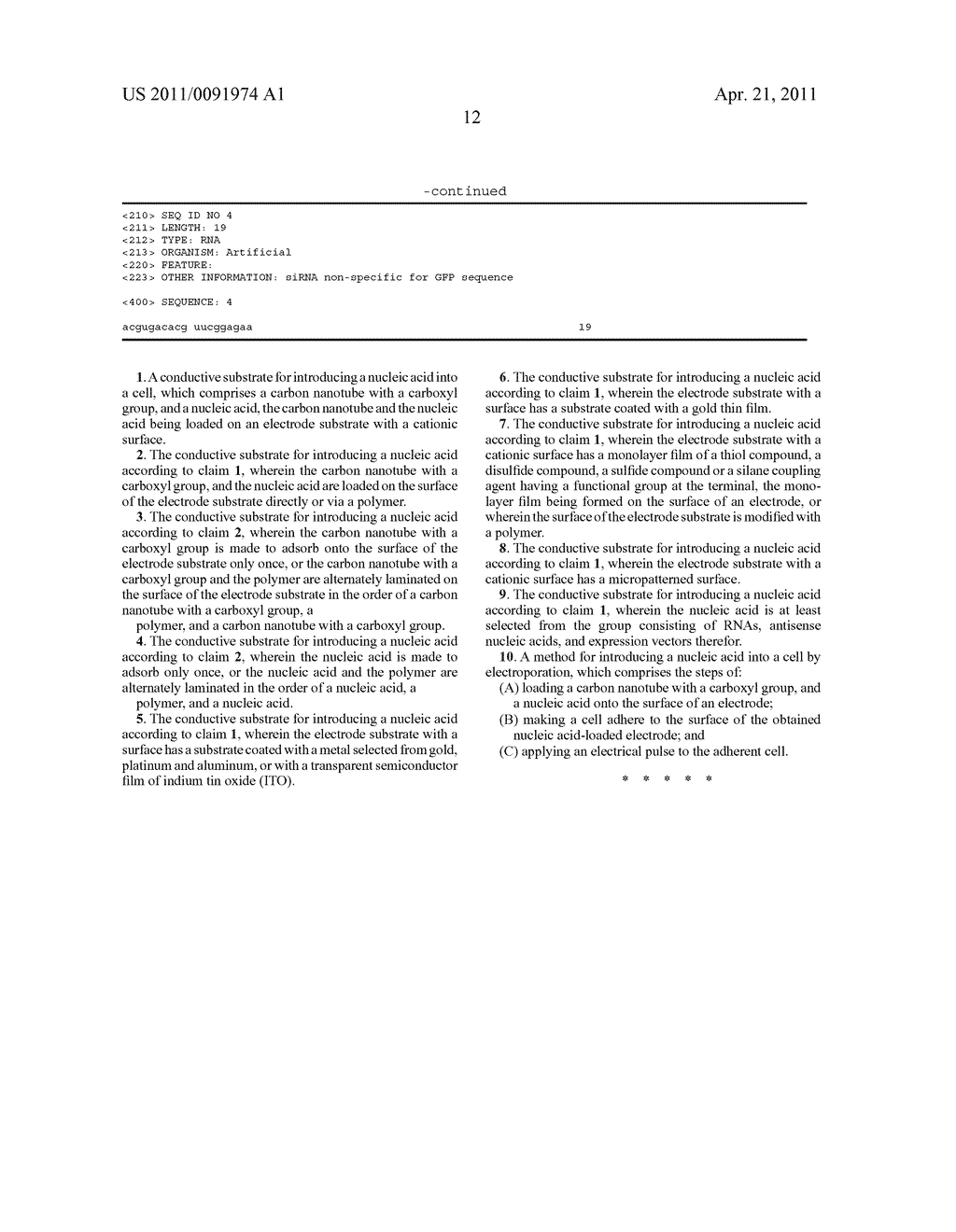 Conductive Substrate and Method for Introducing Nucleic Acid - diagram, schematic, and image 21