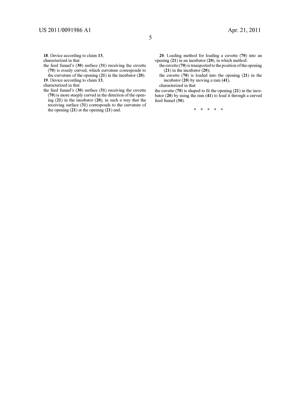 CHEMICAL ANALYSER, METHOD FOR SAMPLE-BASED ANALYSIS, DEVICE FOR HANDLING CUVETTES, AND LOADING METHOD - diagram, schematic, and image 10