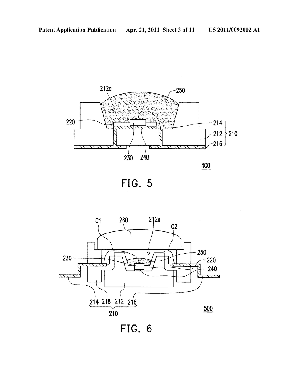 METHOD FOR FABRICATING A LIGHT EMITTING DIODE PACKAGE STRUCTURE - diagram, schematic, and image 04