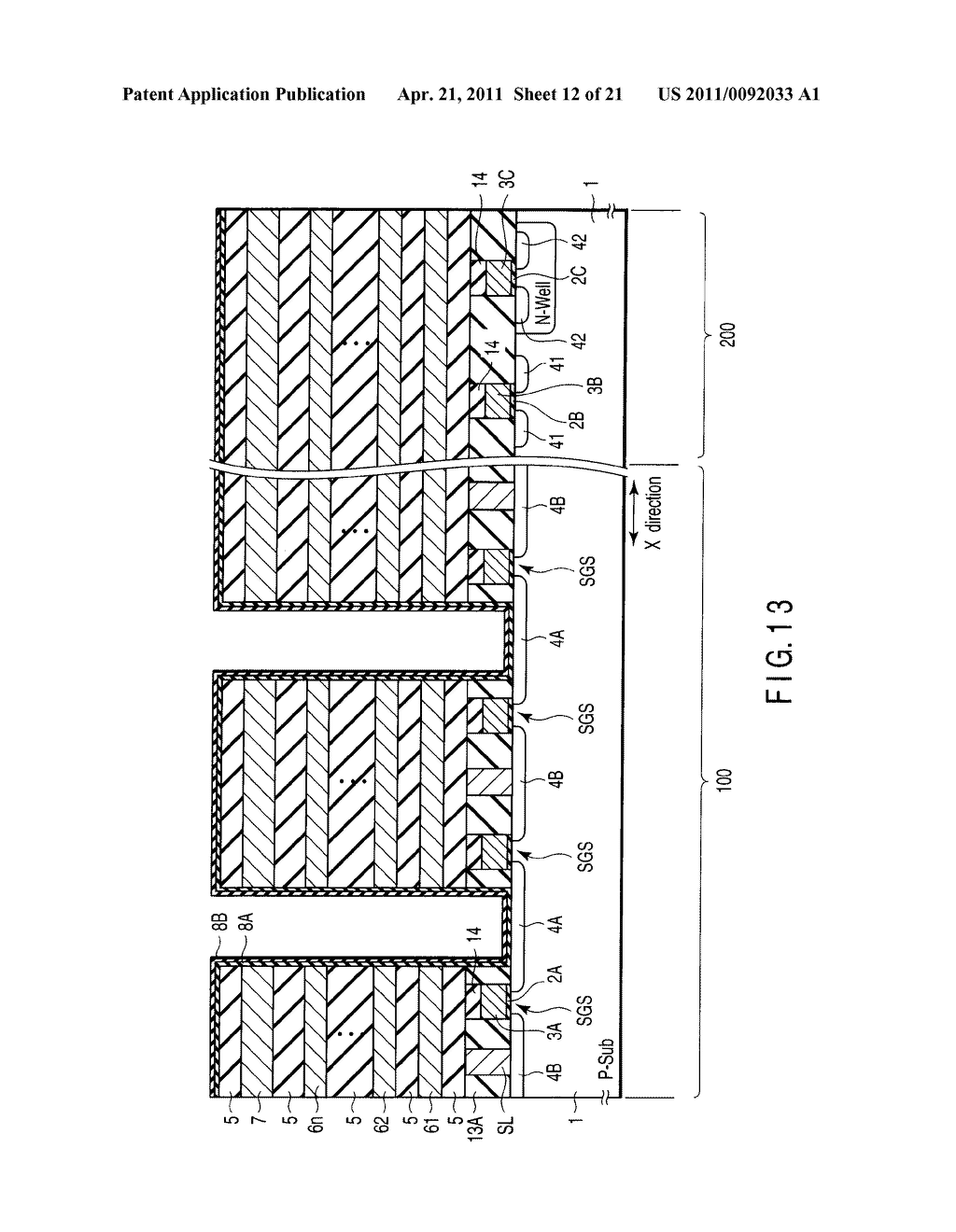 NONVOLATILE SEMICONDUCTOR MEMORY AND PROCESS OF PRODUCING THE SAME - diagram, schematic, and image 13