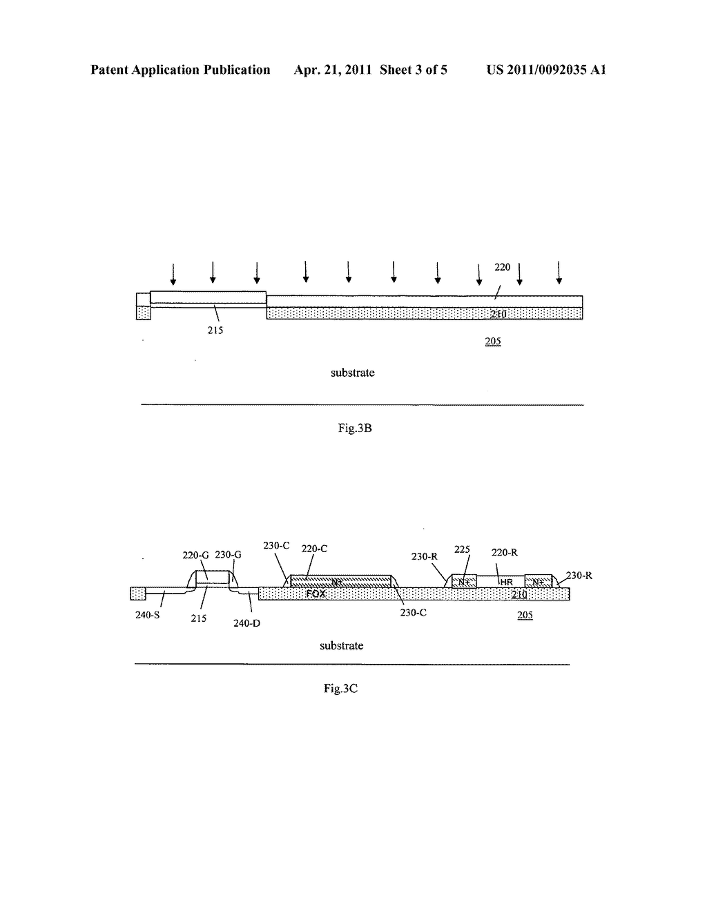 Formation of high sheet resistance resistors and high capacitance capacitors by a single polysilicon process - diagram, schematic, and image 04