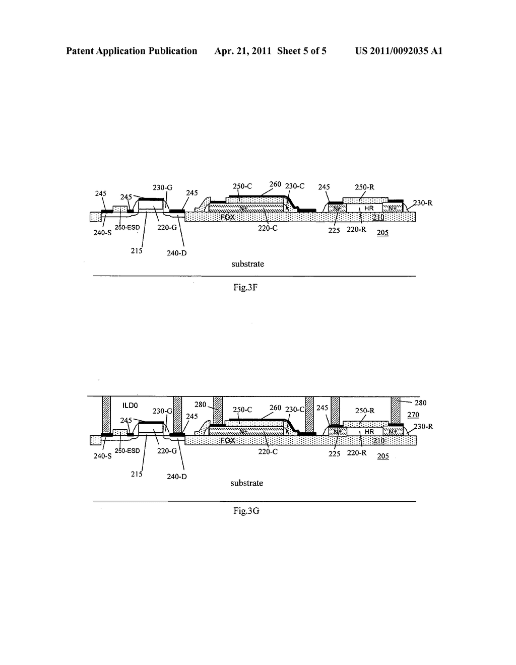 Formation of high sheet resistance resistors and high capacitance capacitors by a single polysilicon process - diagram, schematic, and image 06