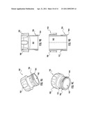 RELEASABLE AND INTERCHANGEABLE CONNECTIONS FOR GOLF CLUB HEADS AND SHAFTS diagram and image