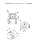 RELEASABLE AND INTERCHANGEABLE CONNECTIONS FOR GOLF CLUB HEADS AND SHAFTS diagram and image