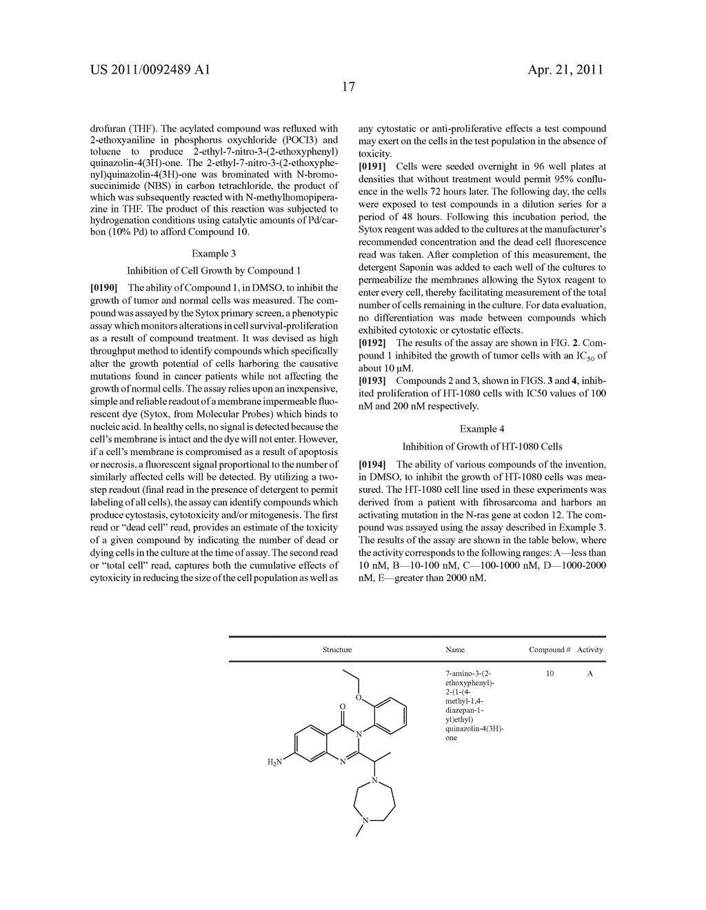 3-Aryl-Substituted Quinazolones, and Uses Thereof - diagram, schematic, and image 22