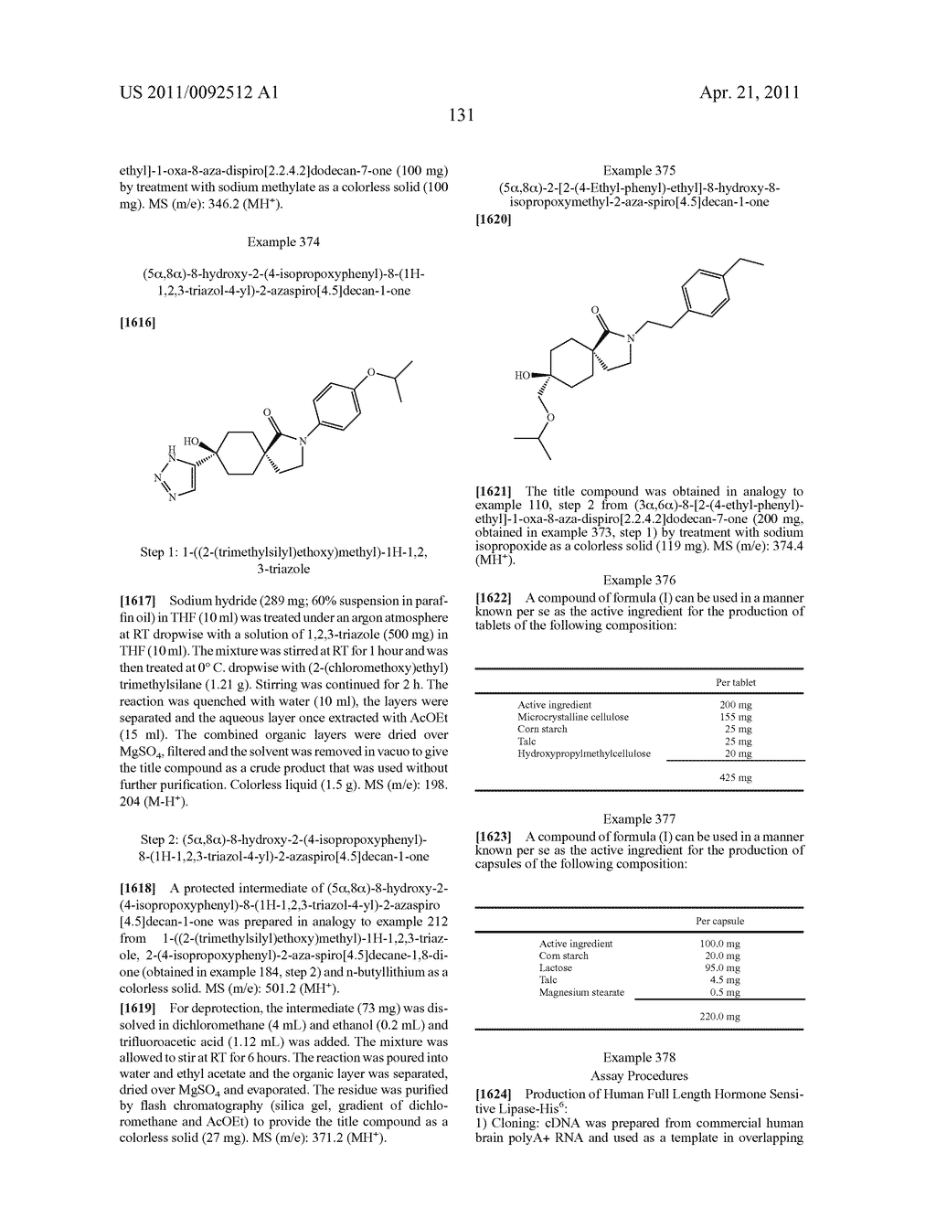 NEW HSL INHIBITORS USEFUL IN THE TREATMENT OF DIABETES - diagram, schematic, and image 132