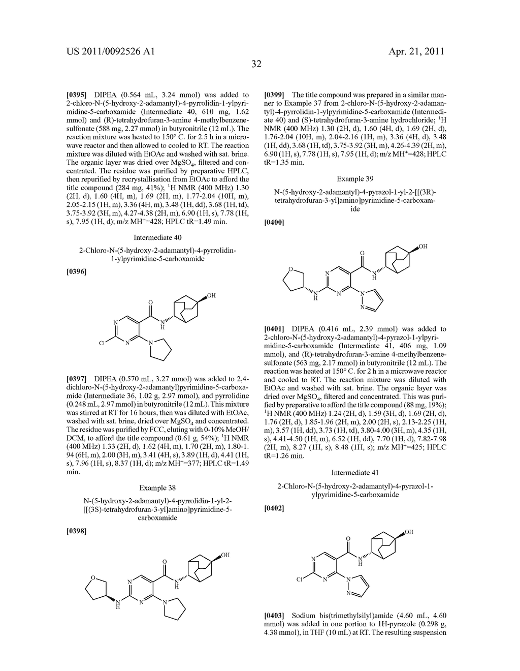 Adamantyl Iminocarbonyl-Substituted Pyrimidines As Inhibitors Of 11-Beta-HSD1 826 - diagram, schematic, and image 33
