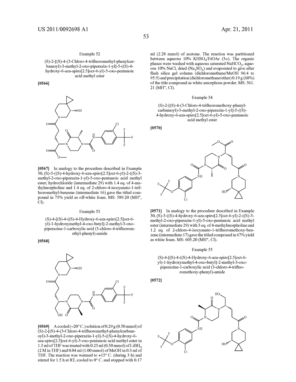 NOVEL HETEROCYCLYL COMPOUNDS - diagram, schematic, and image 54