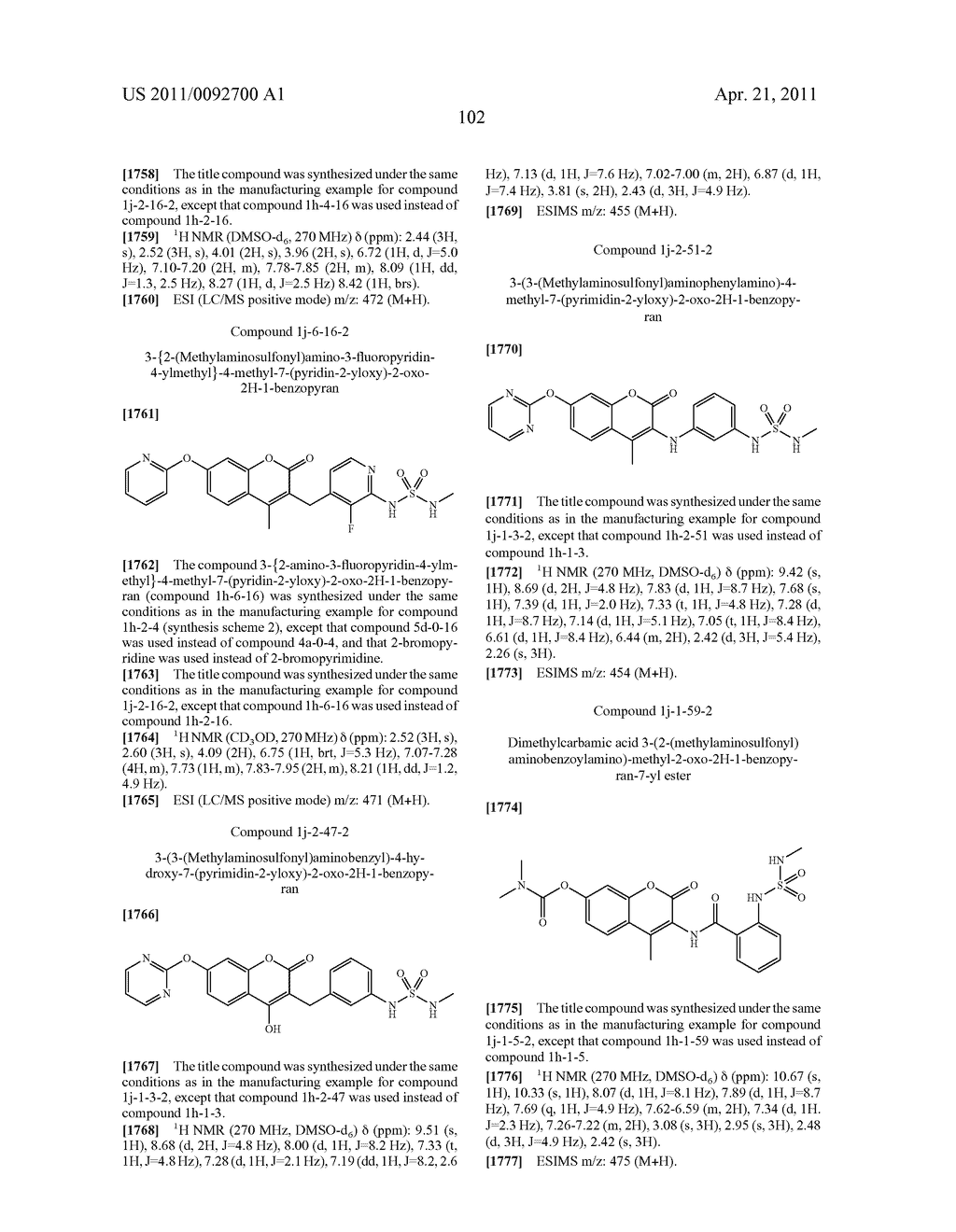 Novel Coumarin Derivative Having Antitumor Activity - diagram, schematic, and image 103