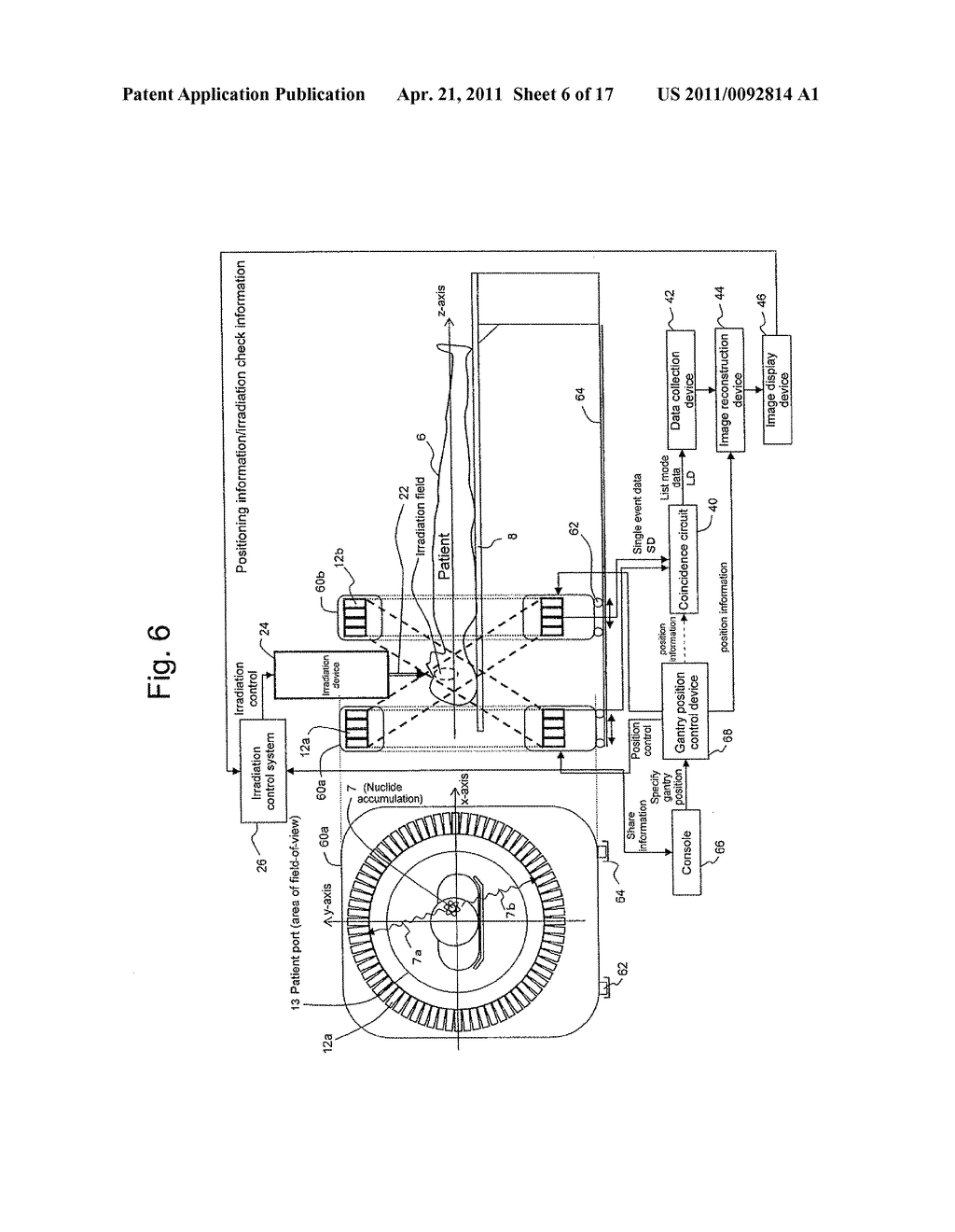 COMBINED RADIATION THERAPY/PET APPARATUS - diagram, schematic, and image 07
