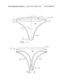 SYSTEM COMPRISING THONG-SHAPED HOLDER AND ABSORBENT ARTICLE diagram and image