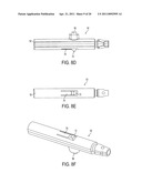 Surgical knife safety handle having user operable lock diagram and image