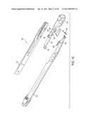 Surgical knife safety handle having user operable lock diagram and image