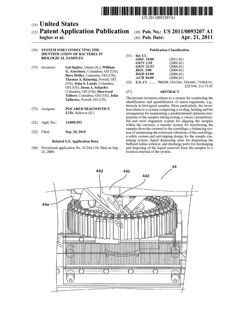 System for Conducting the Identification of Bacteria in Biological Samples - diagram, schematic, and image 01