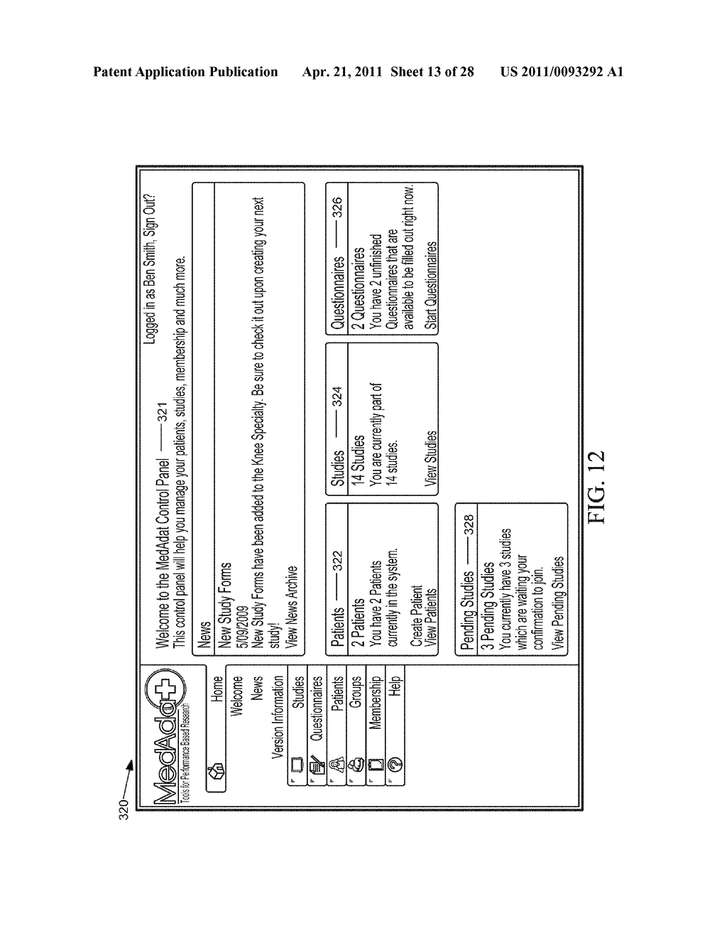 Generation and Data Management of a Medical Study Using Instruments in an Integrated Media and Medical System - diagram, schematic, and image 14