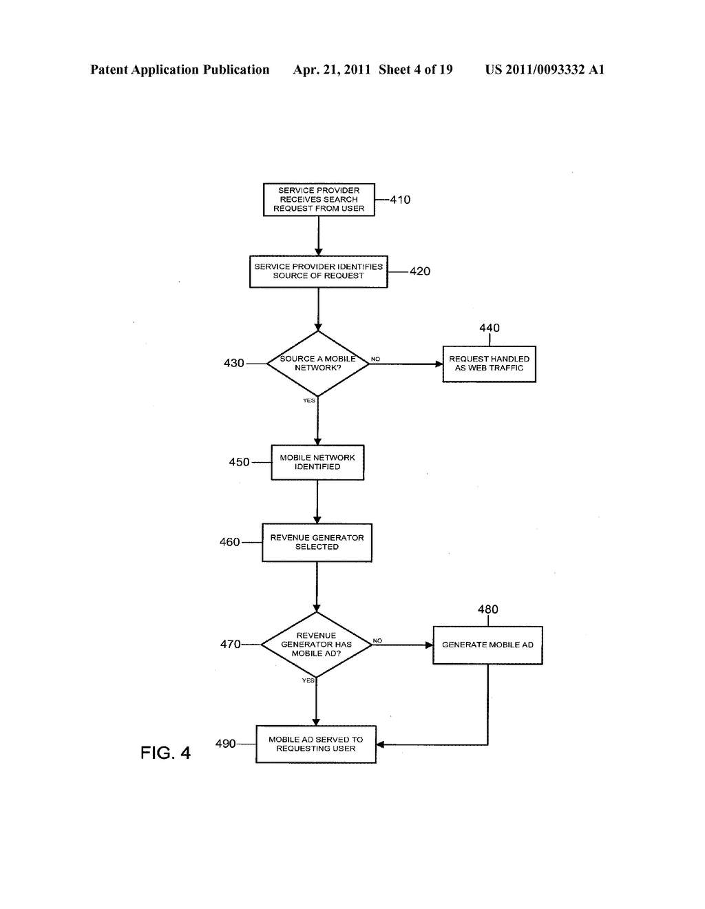 System for Separating Mobile Search Traffic From Web Search Traffic Using Keyword Separation - diagram, schematic, and image 05