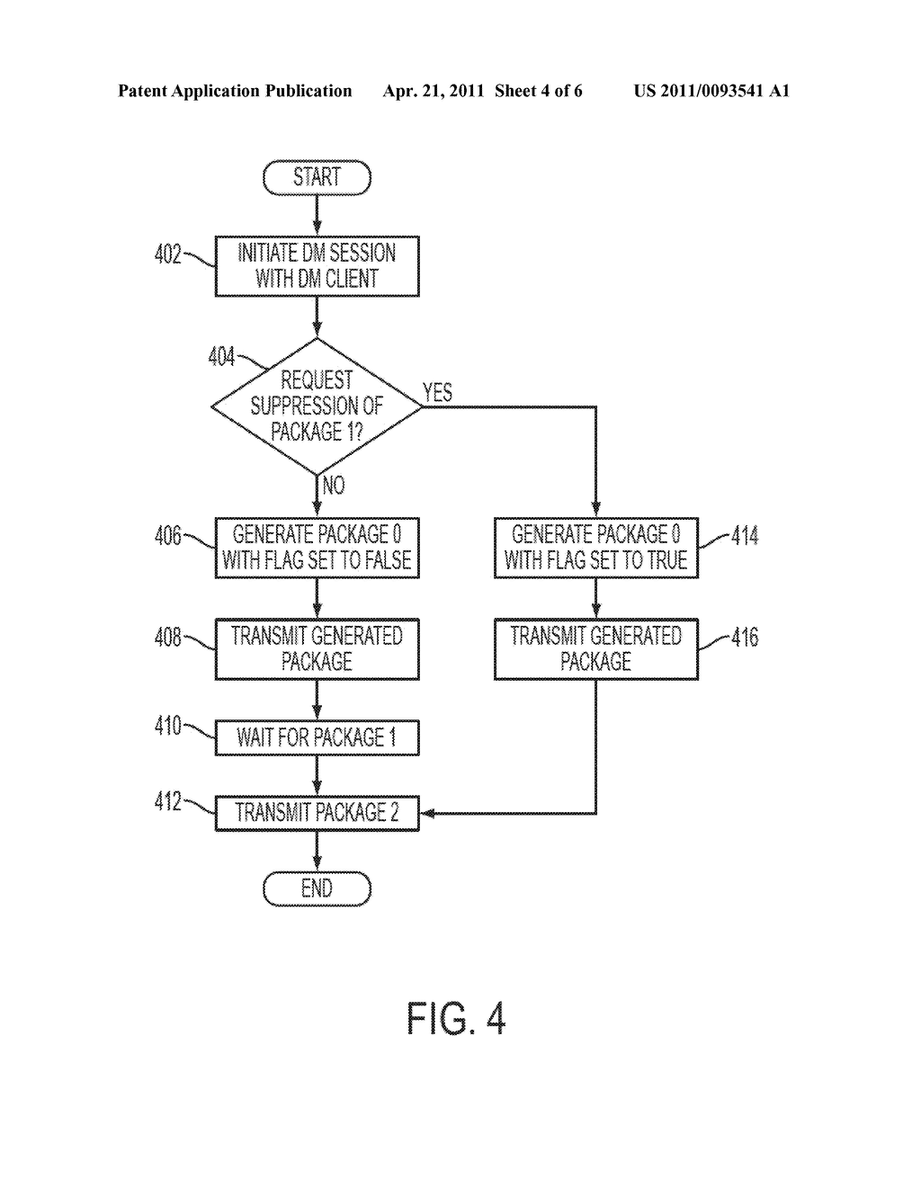 APPARATUS AND METHOD FOR SUPPRESSING A DEVICE MANAGEMENT (DM) MESSAGE IN A COMMUNICATION SYSTEM - diagram, schematic, and image 05