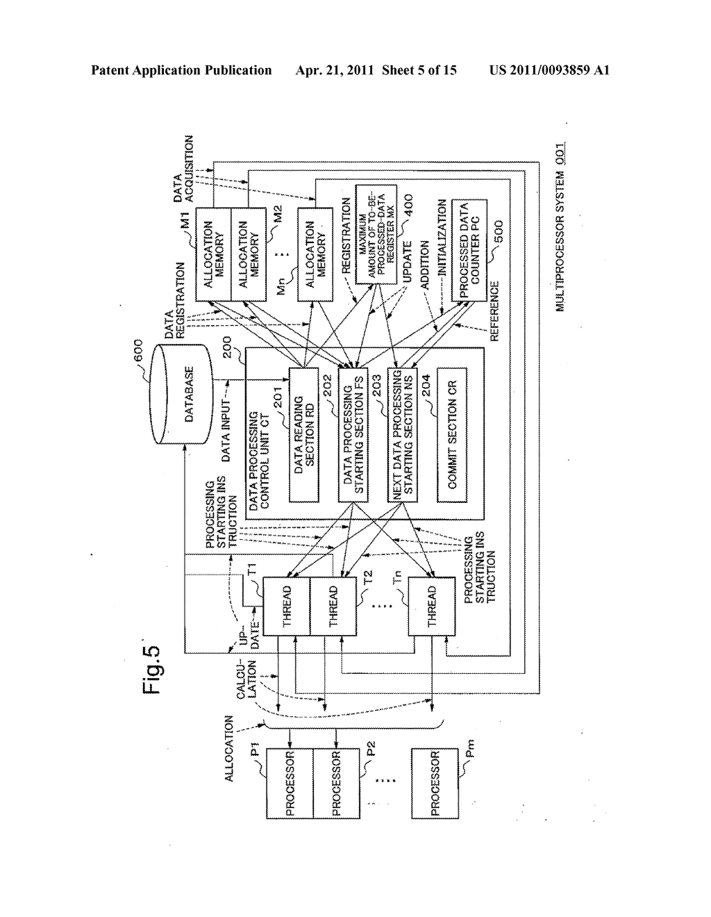 MULTIPROCESSOR SYSTEM, MULTIPLE THREADS PROCESSING METHOD AND PROGRAM - diagram, schematic, and image 06