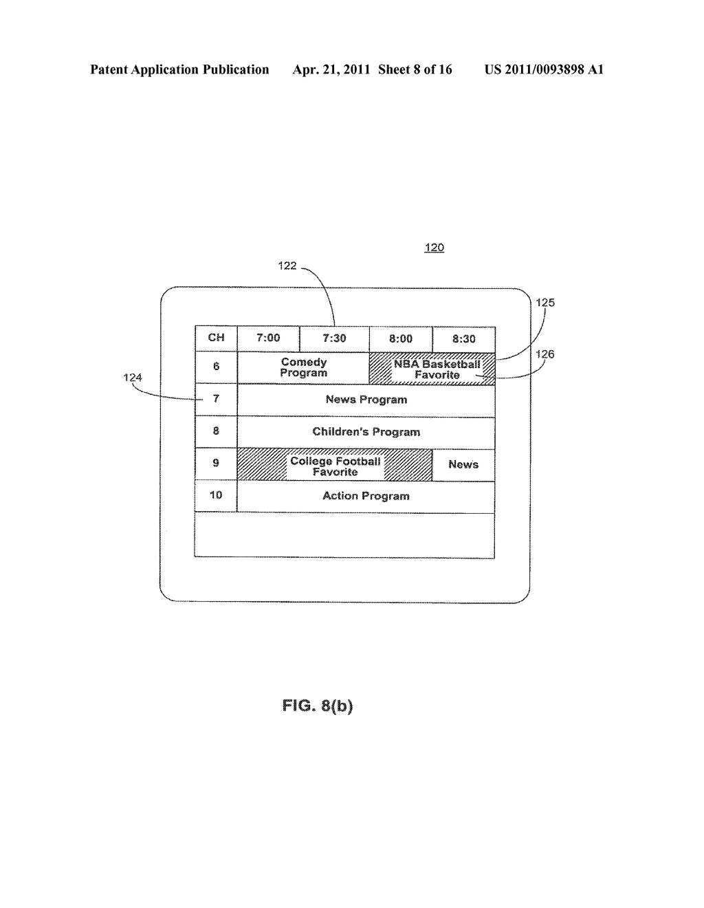 PROGRAM GUIDE SYSTEM WITH USER DESIGNATED FAVORITE THEMES - diagram, schematic, and image 09