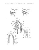 Helmet restraint system diagram and image