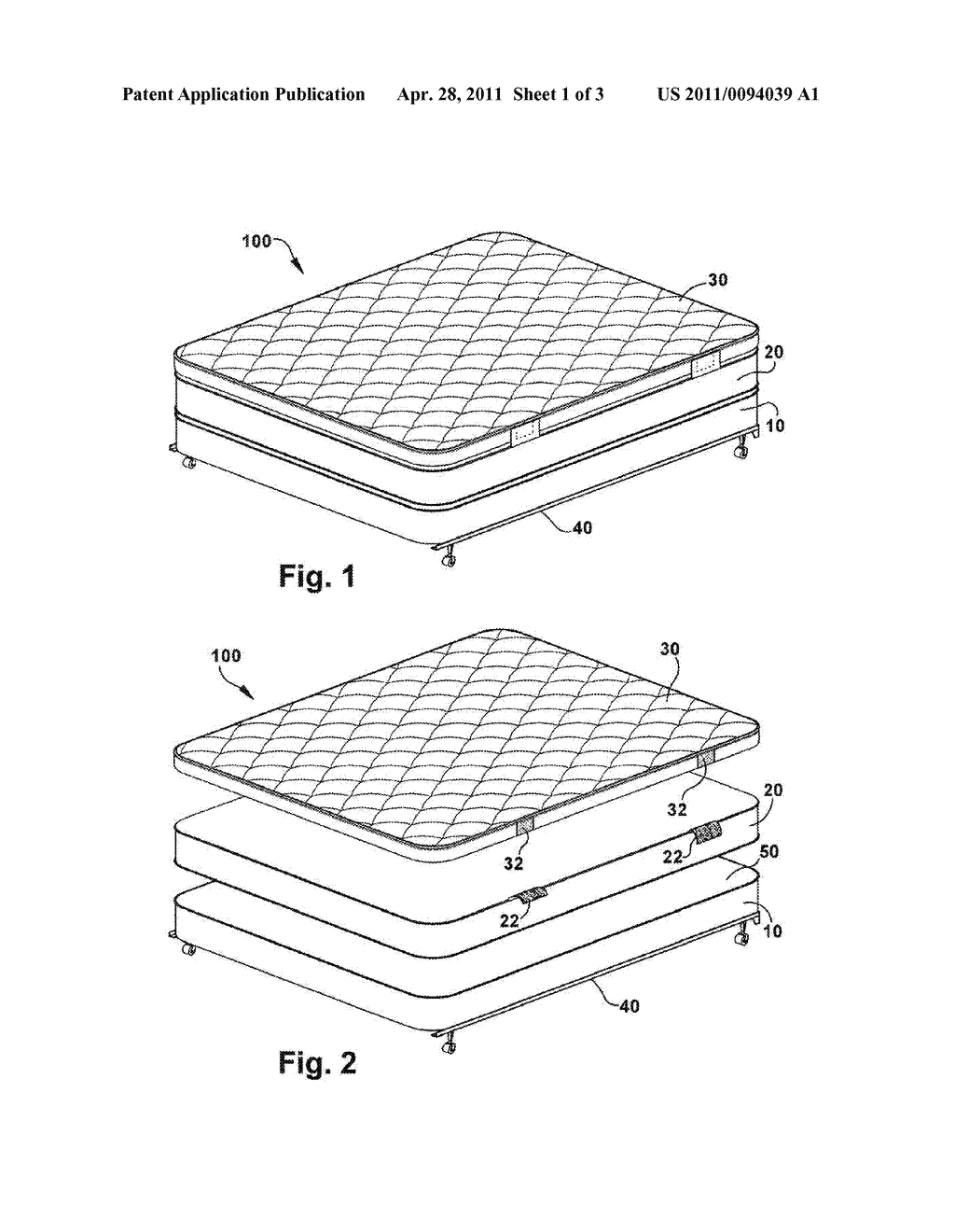 MATTRESS ASSEMBLY WITH CONVERTIBLE TOPPER - diagram, schematic, and image 02