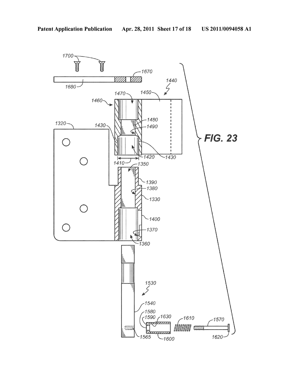 LOCKING HINGE ASSEMBLY - diagram, schematic, and image 18