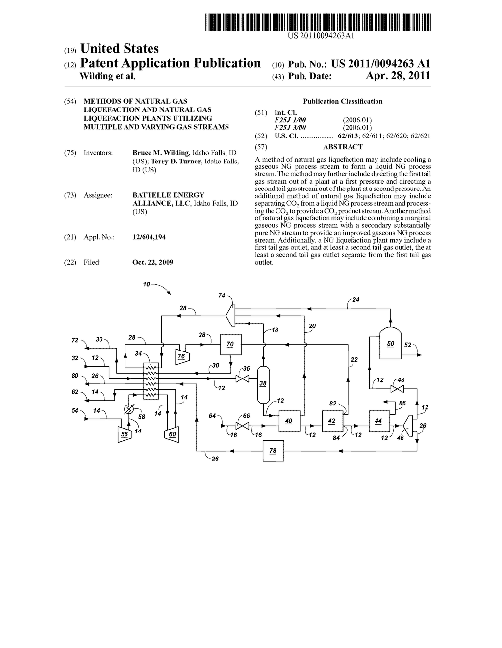 METHODS OF NATURAL GAS LIQUEFACTION AND NATURAL GAS LIQUEFACTION PLANTS UTILIZING MULTIPLE AND VARYING GAS STREAMS - diagram, schematic, and image 01