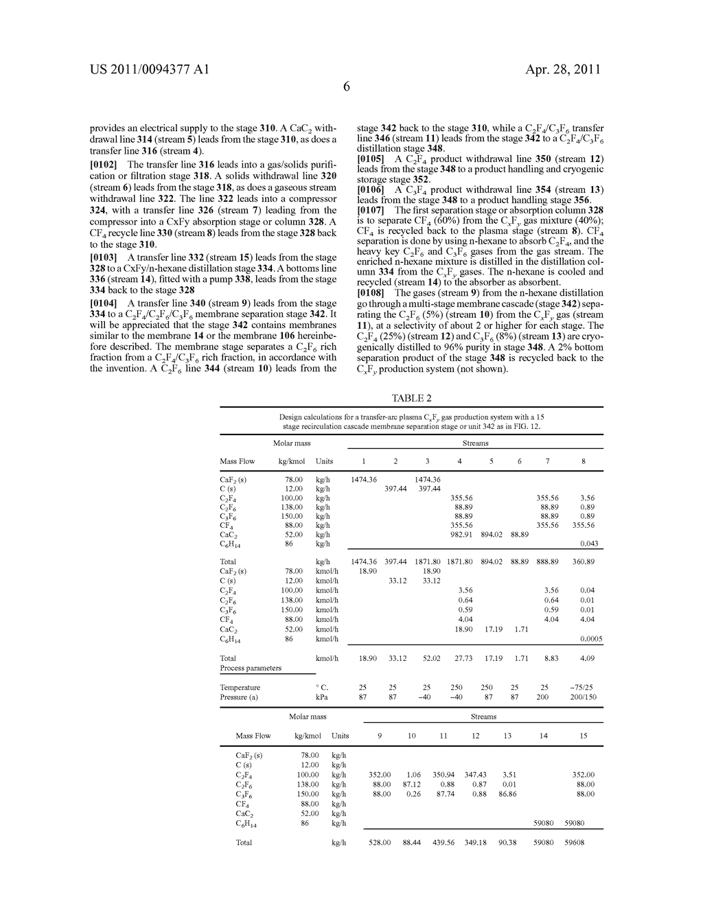 RECOVERY OF A GASEOUS COMPONENT FROM A MIXTURE OF GASEOUS COMPOUNDS - diagram, schematic, and image 15