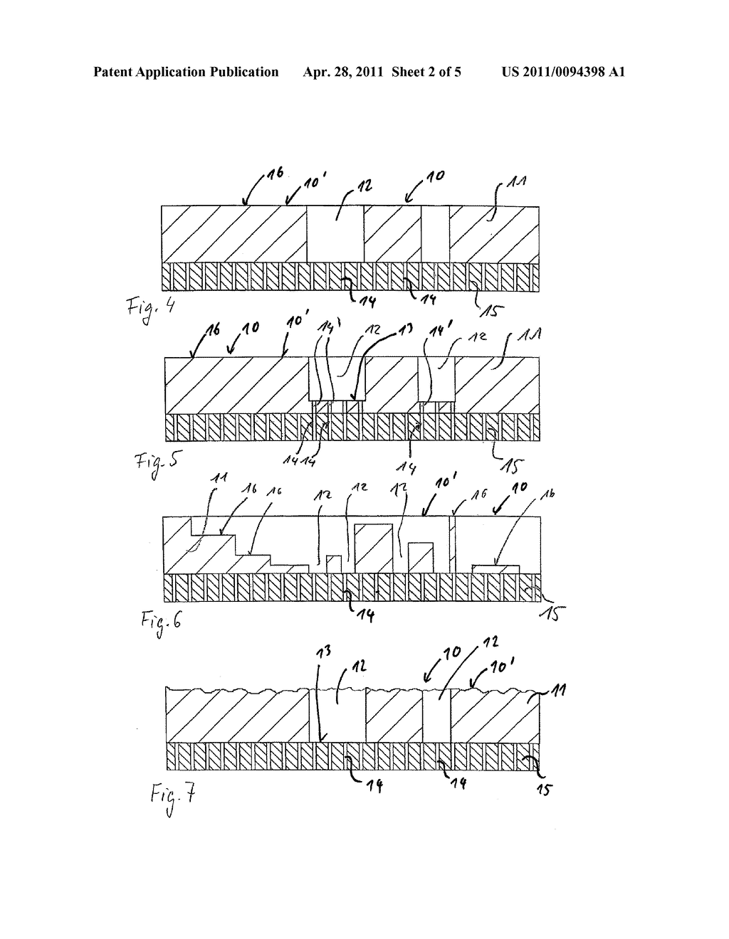 METHOD FOR PRODUCING PERFORATED OR PARTIALLY PERFORATED STENCILS WITH A RELIEF - diagram, schematic, and image 03