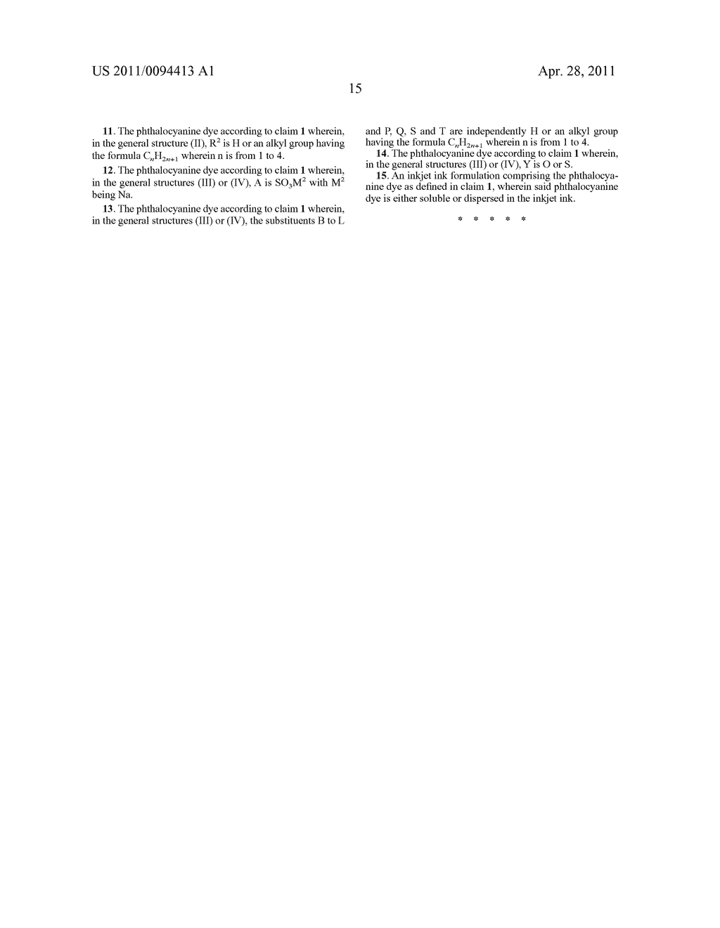 PHTHALOCYANINE DYE AND INK CONTAINING THE SAME - diagram, schematic, and image 18