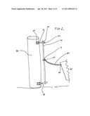 Vertically varying nautical mooring device diagram and image