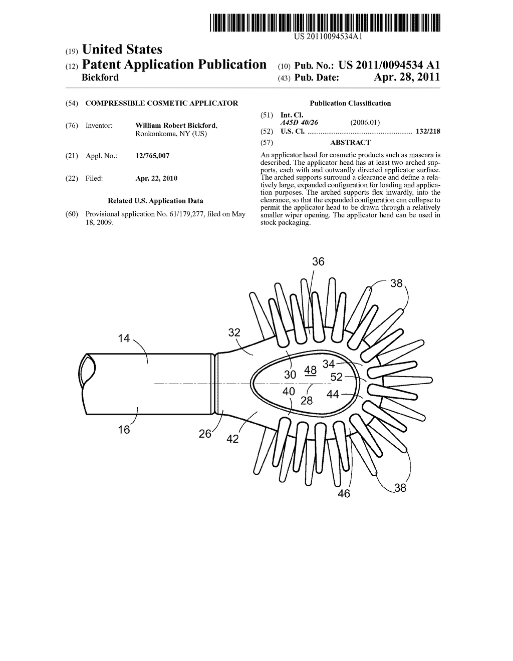 Compressible Cosmetic Applicator - diagram, schematic, and image 01