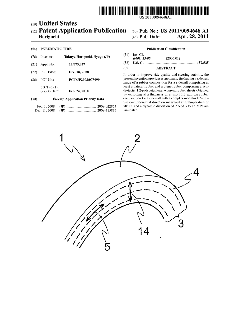 PNEUMATIC TIRE - diagram, schematic, and image 01