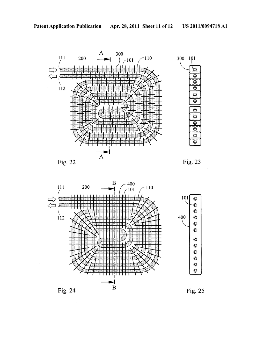 Heat absorbing or dissipating device with double-scroll piping transmitting temperature difference fluid - diagram, schematic, and image 12