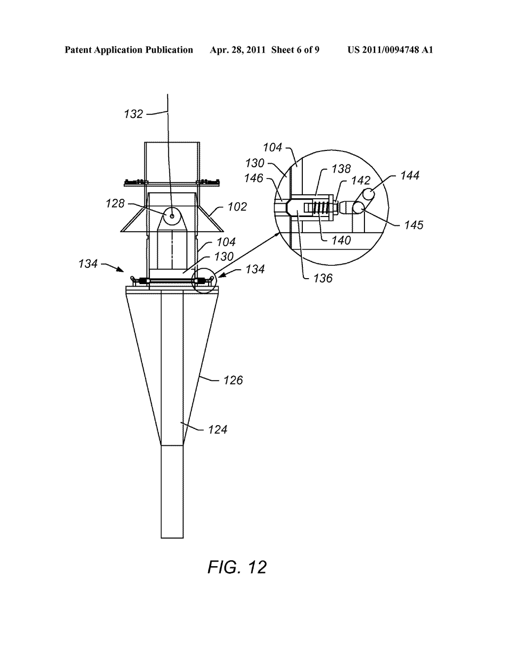 PULL-HEAD RELEASE MECHANISM FOR BEND STIFFENER CONNECTOR - diagram, schematic, and image 07