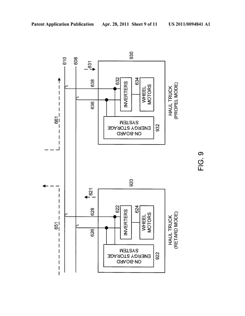 System and Method for Reinjection of Retard Energy in a Trolley-Based Electric Mining Haul Truck - diagram, schematic, and image 10