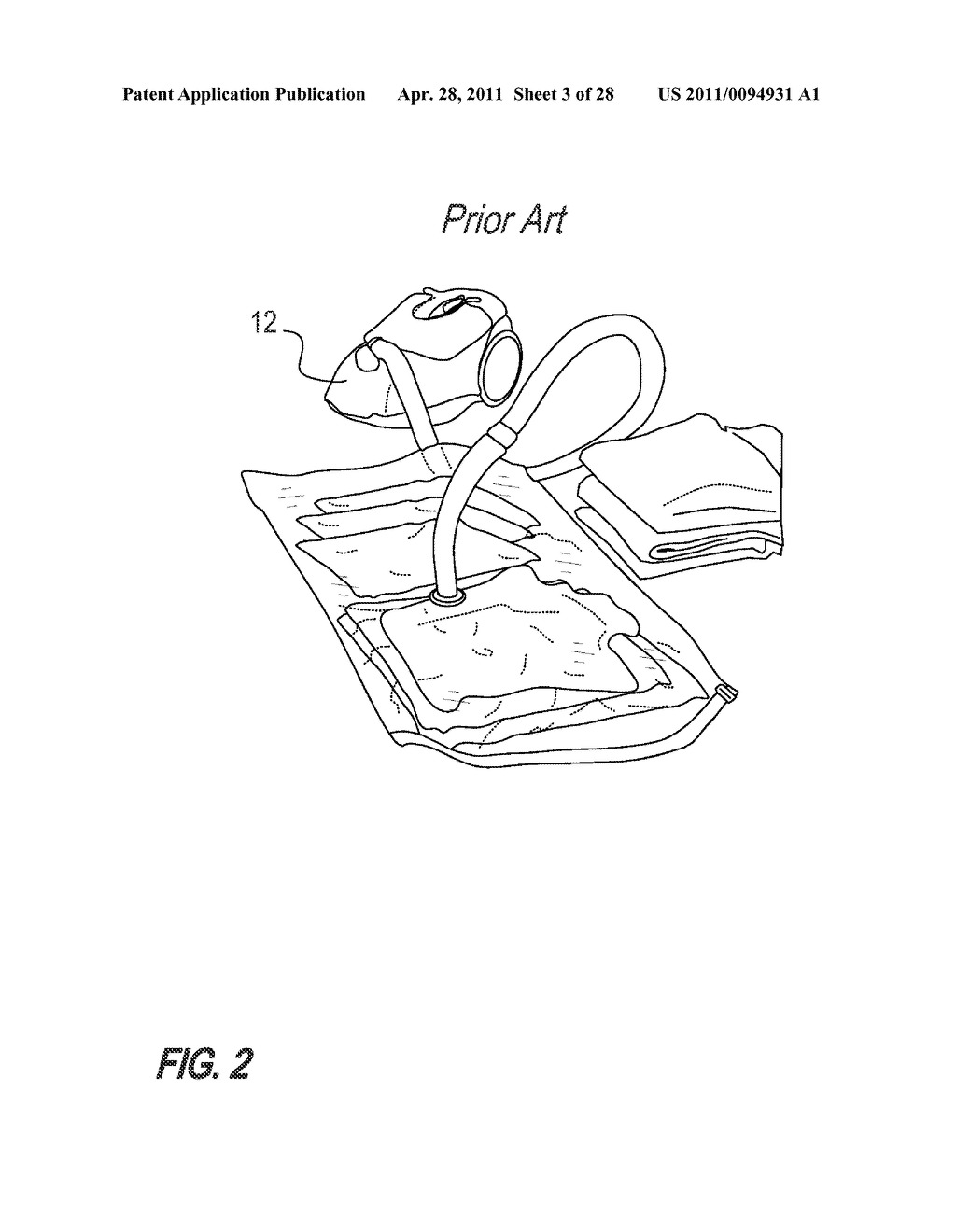 ENVIRONMENTALLY FRIENDLY TEXTILE SOFT GOODS RETAIL PACKAGING INCORPORATING VACUUM-SEALABLE BAGS REUSABLE BY CONSUMERS - diagram, schematic, and image 04