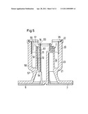 Container having a shock-absorbing element diagram and image