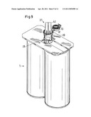 Container having a shock-absorbing element diagram and image