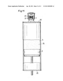 Container having a shock-absorbing element diagram and image