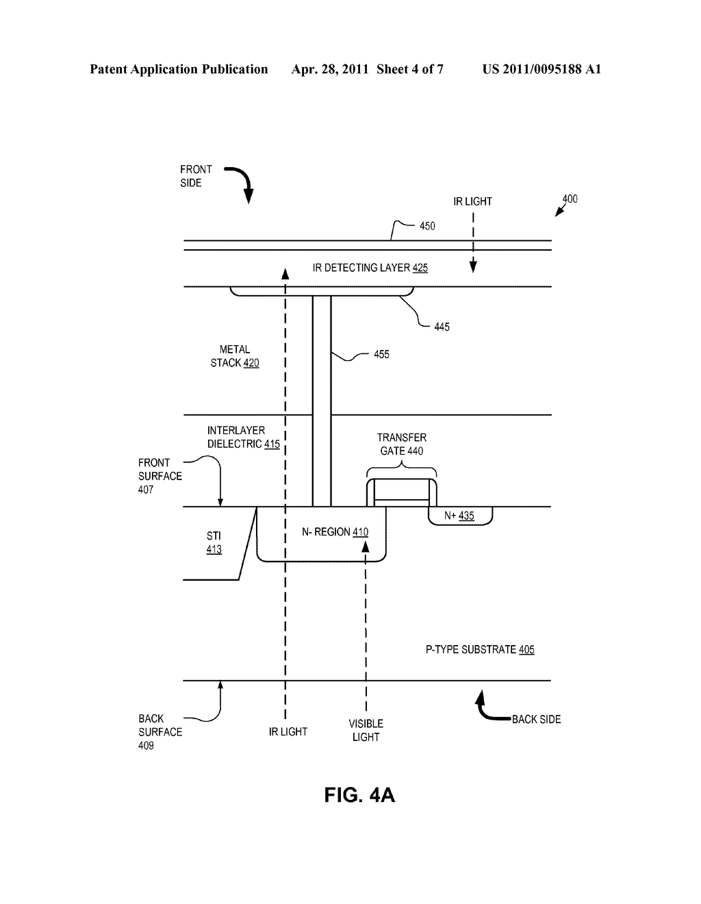 BACKSIDE ILLUMINATED IMAGING SENSOR WITH IMPROVED INFRARED SENSITIVITY - diagram, schematic, and image 05