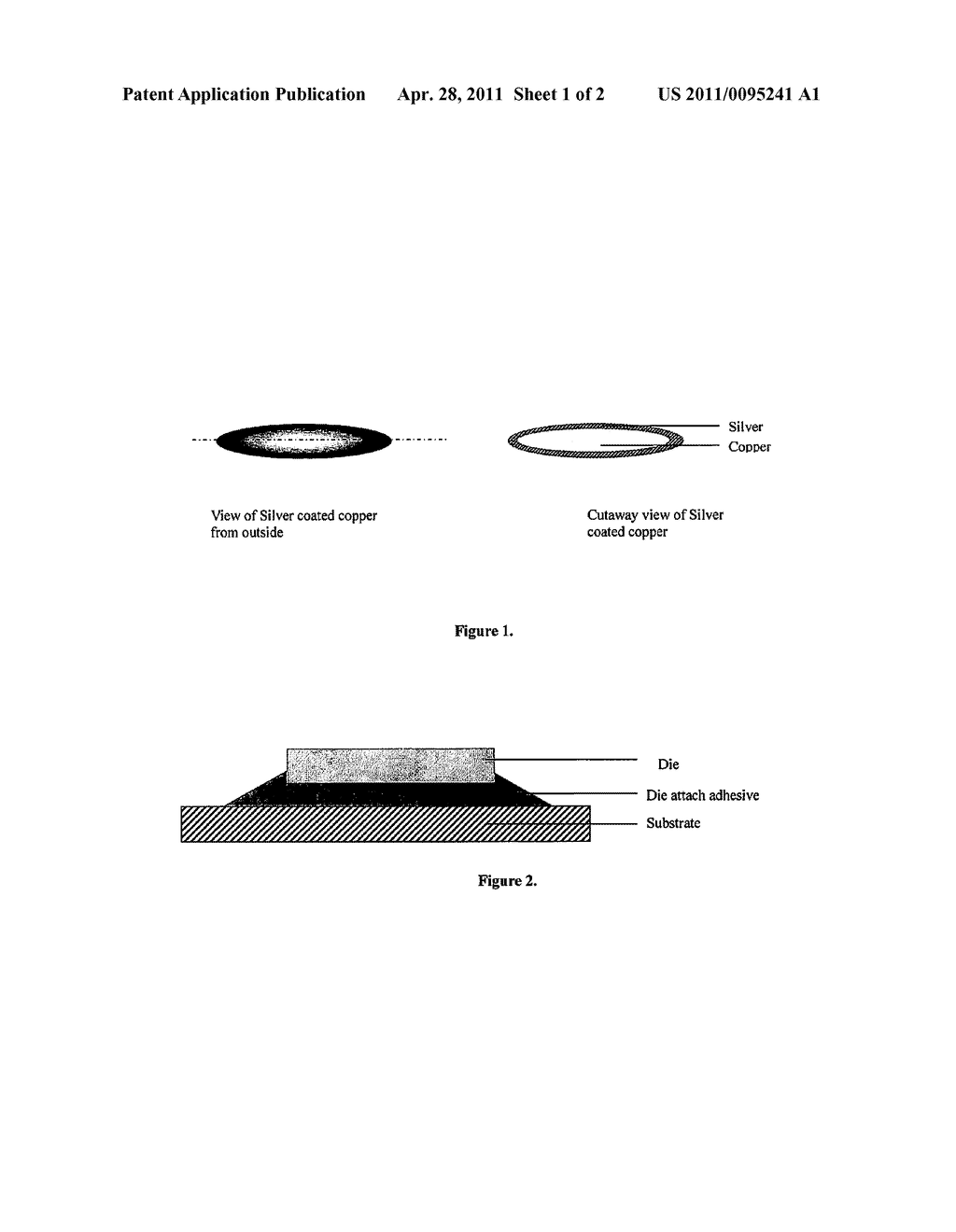 SILVER COATED FLAKY MATERIAL FILLED CONDUCTIVE CURABLE COMPOSITION AND THE APPLICATION IN DIE ATTACH - diagram, schematic, and image 02