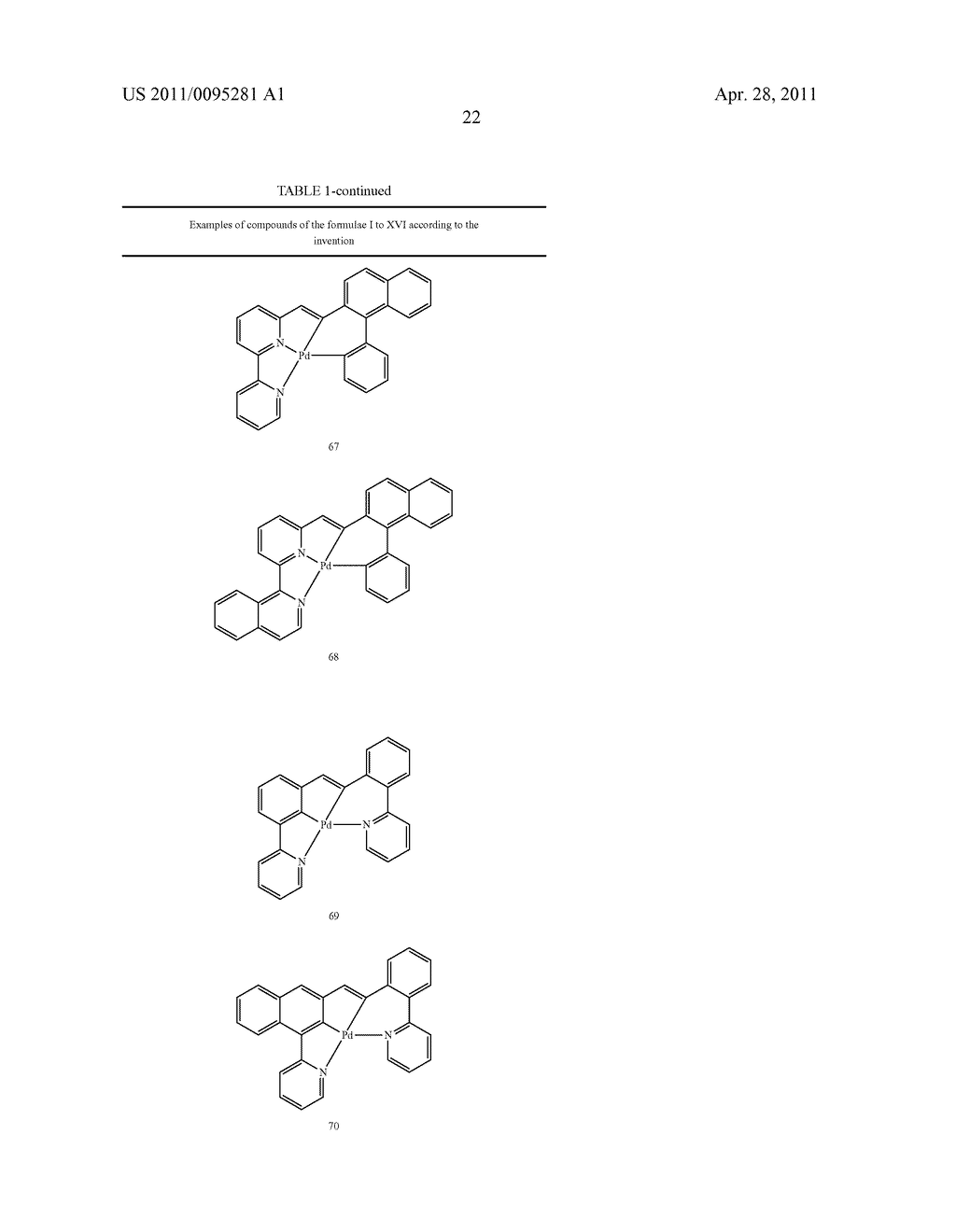 MATERIALS FOR ORGANIC ELECTROLUMINESCENT DEVICES - diagram, schematic, and image 23