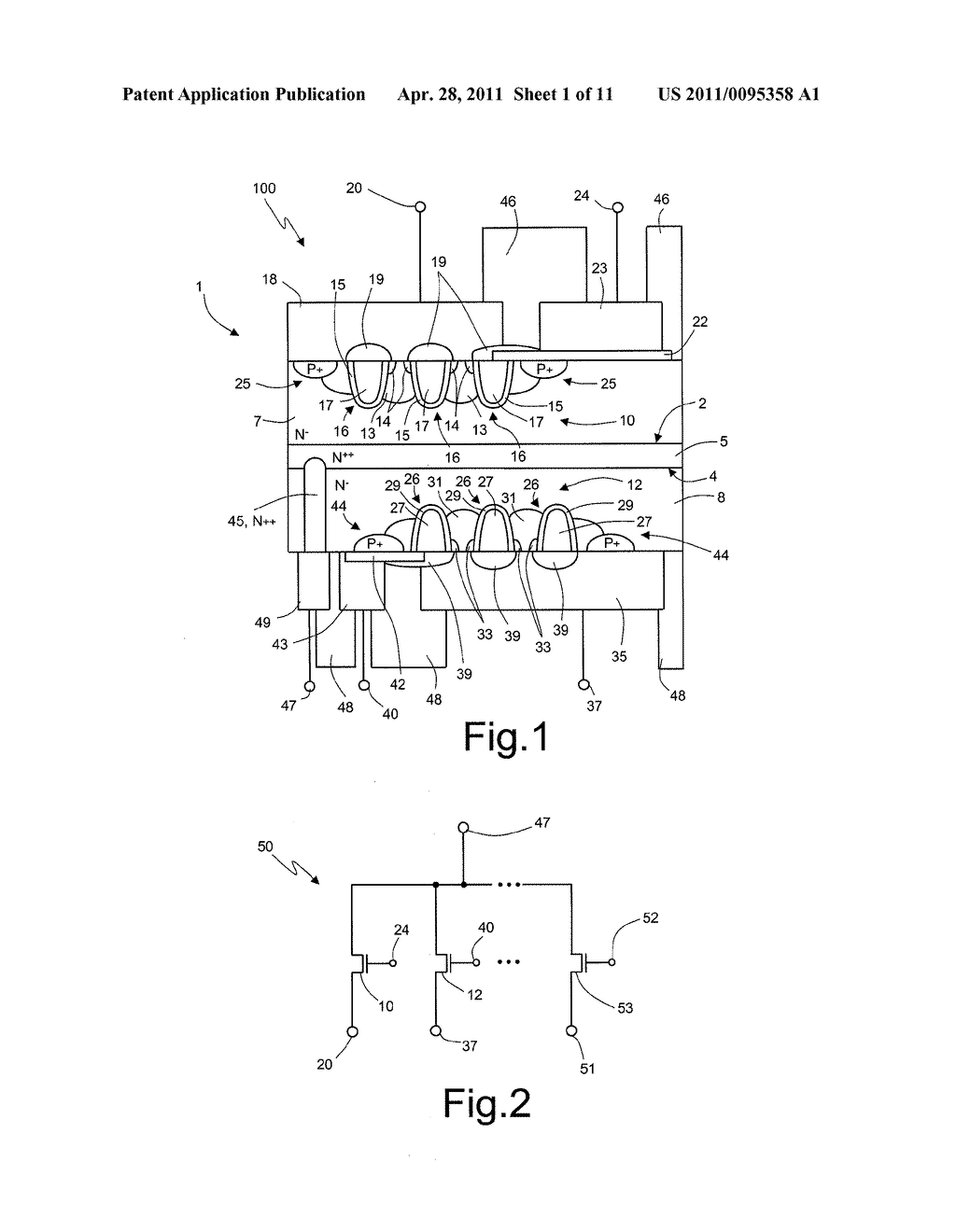 DOUBLE-SIDED SEMICONDUCTOR STRUCTURE AND METHOD FOR MANUFACTURING SAME - diagram, schematic, and image 02