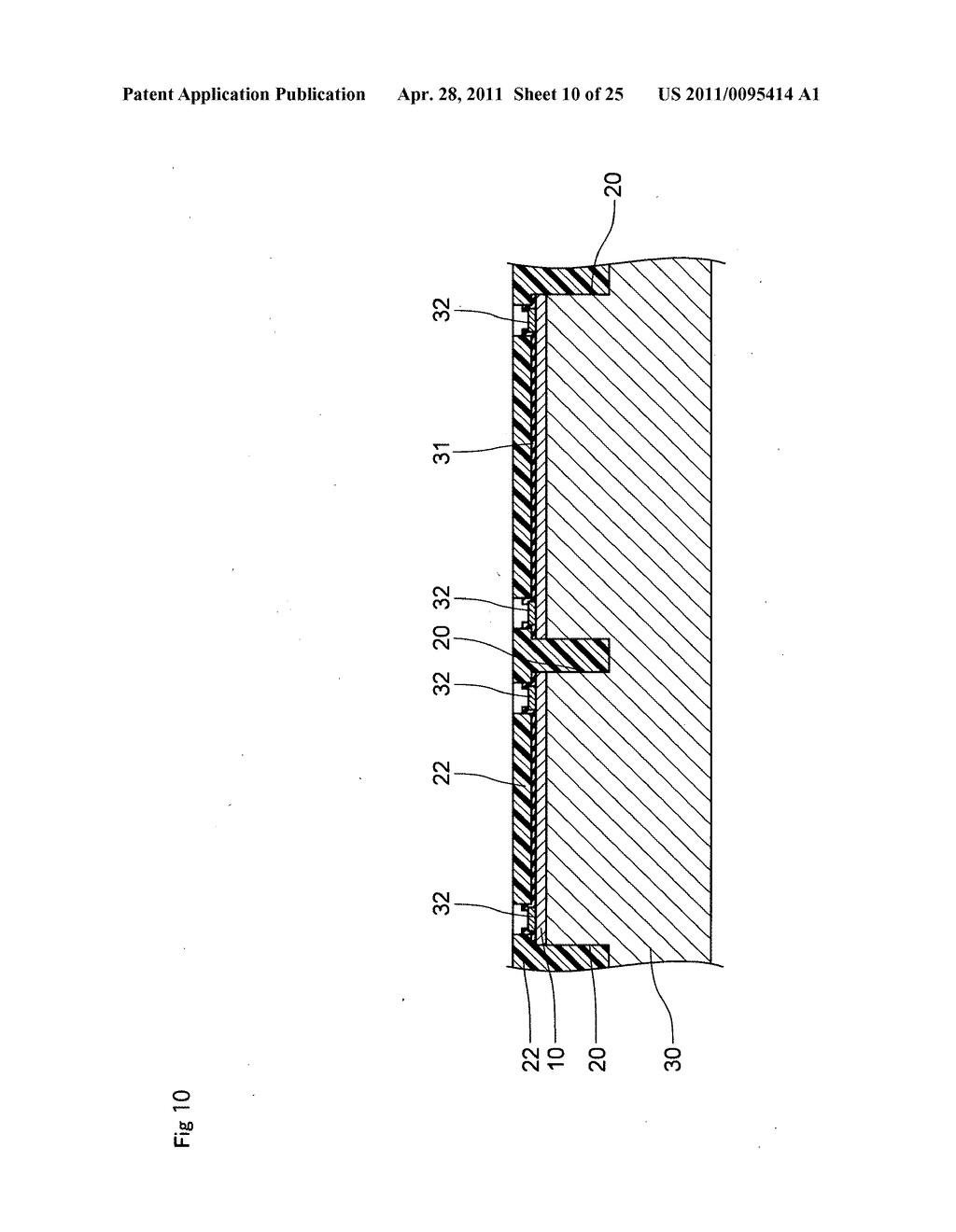 Semiconductor substrate, laminated chip package, semiconductor plate and method of manufacturing the same - diagram, schematic, and image 11