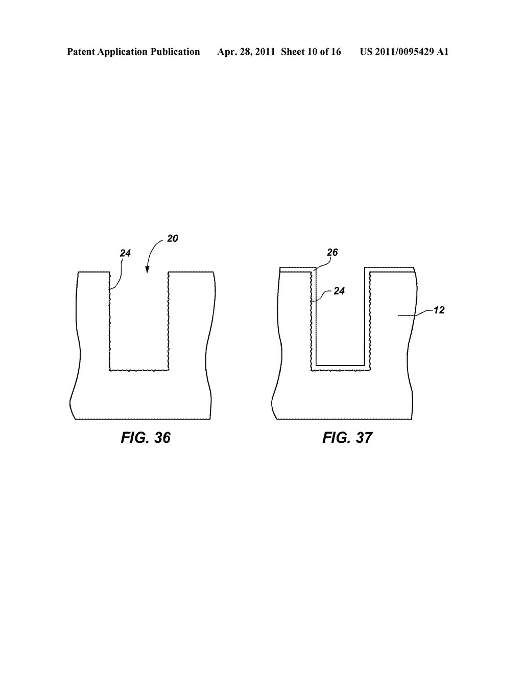 METHODS FOR FABRICATING AND FILLING CONDUCTIVE VIAS AND CONDUCTIVE VIAS SO FORMED - diagram, schematic, and image 11