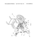 QUICK-RELEASE MECHANISM FOR WHEEL CHAIR AND AUXILIARY OPERATING LEVER diagram and image