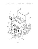 QUICK-RELEASE MECHANISM FOR WHEEL CHAIR AND AUXILIARY OPERATING LEVER diagram and image