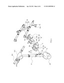 QUICK-RELEASE MECHANISM FOR WHEEL CHAIR AND AUXILIARY OPERATING LEVER diagram and image